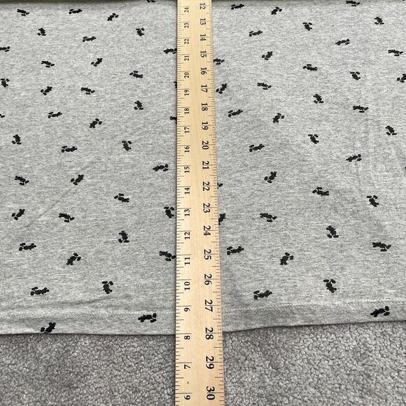 Disney Mickey Mouse T-Shirt Mens XL Gray All Over Print Textured Casual Crew Tee - Picture 7 of 8